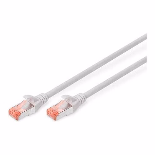 DIGITUS CAT 6 S-FTP patch cord, Cu, LSZH AWG 27/7, length 2,5 m, color grey
