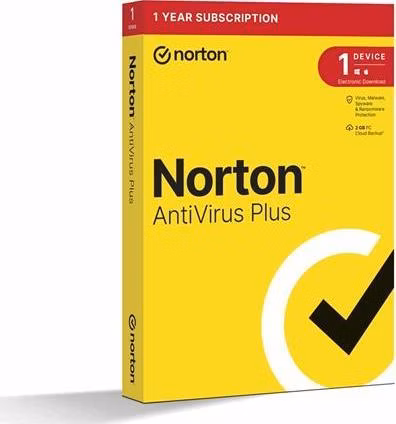 NORTON ANTIVIRUS PLUS 2GB CZ 1 USER 1 DEVICE 12MO