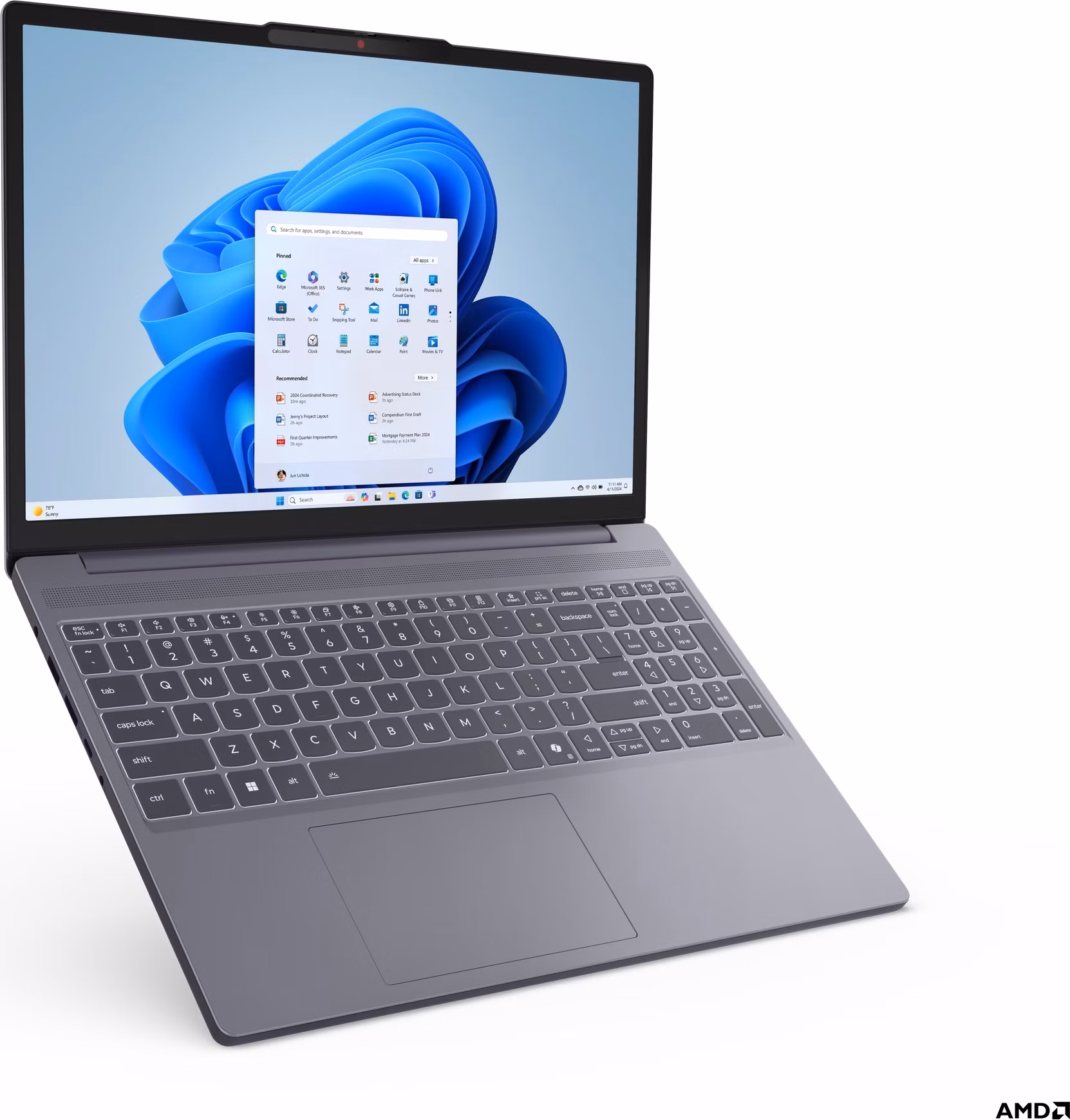 Lenovo IdeaPad Slim 3/15ARP10/R5-7533HS/15,3"/WUXGA/16GB/512GB/AMD int/W11H/Gray/2R