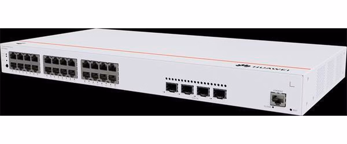 Huawei S220-24P4X,S220-24P4X,S220-24P4X (24*10/100/1000BASE-T ports(400W PoE+), 4*10GE SFP+ ports, built-in AC power)
