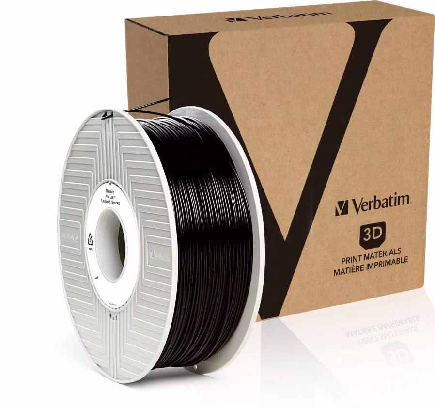 VERBATIM Filament pre 3D tlačiarne PLA 1.75mm, 335m, 1kg čierna