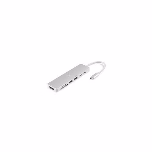 Aiino - Stream 7-in-1 hub for MacBook Neo - Silver