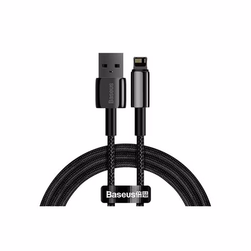 Baseus CALWJ-01 Tungsten Gold Kábel Lightning 2.4A 1m Black