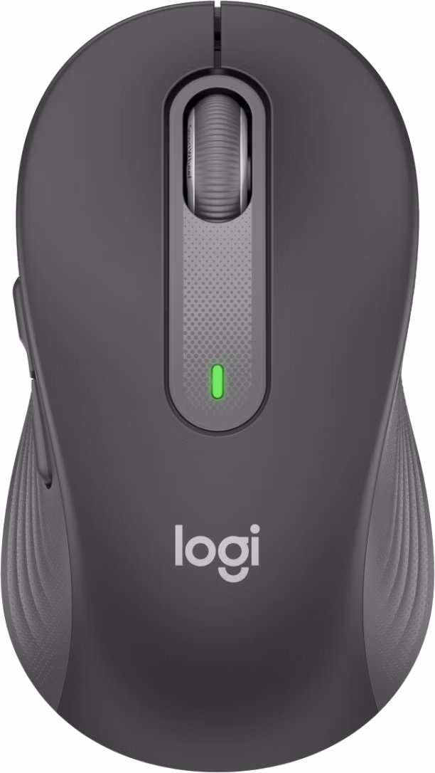 Logitech myš Signature M650 for Business/Kancelářská/Laserová/Pro praváky/4 000DPI/Bezdrátová USB + BT/ grafitová