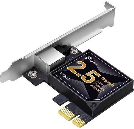 2.5 Gigabit PCI Express Network Adapter SPEC: PCIe 2.1 ×1 FATURE: Support 2.5/1 Gbps and 100 Mbps Network Standards