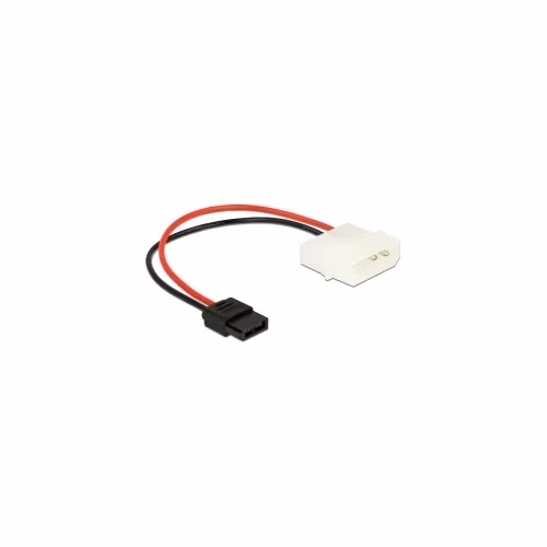 Delock Napájecí kabel Molex 4 pin samec na Slim SATA 6 pin samice 15 cm