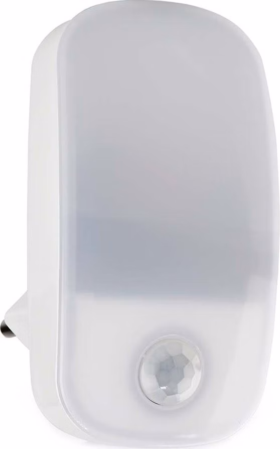 Nedis LNLW10WT- LED Noční Světlo do Zásuvky | Pohybový senzor | Denní / noční senzor | 0.55 W | 11 lm | Teplá Bílá