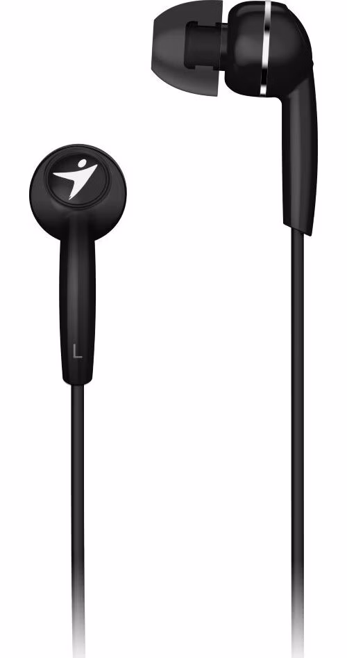 Genius HS-M320 černý, Headset, drátový, do uší, mikrofon, 3,5mm jack 4 pin, černý