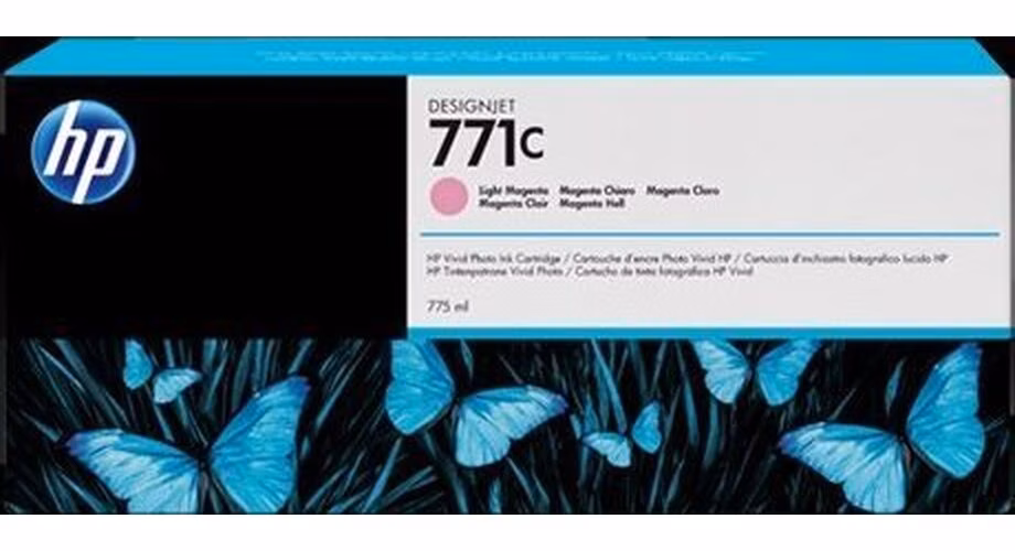 HP Ink Cartridge 771C/Light Magenta/775 ml