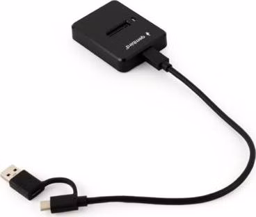 Gembird Desktopová dokovací stanice pro M.2 SATA a NVME SSD disky s USB Type-C, černá