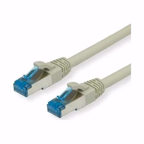 Value Patchkábel LSOH S/FTP Cat6A, sivý 0,15m, Cu