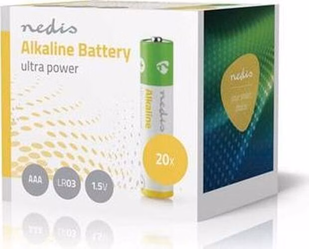 Nedis BAAKLR0320BX - Alkalická Baterie AAA | 1.5 V | 20 kusů | Box