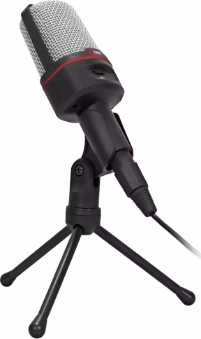 C-TECH Stolní mikrofon MIC-02, 3,5mm stereo jack, kabel 2.5m