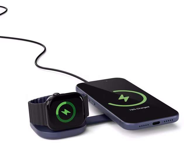 Epico UltraBase Qi2 25W 2in1 Fold Metal Mag+ Wireless Charger EF35 - deep blue