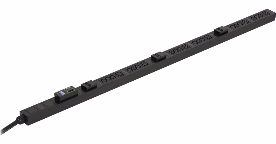 APC Jednotka Easy EPDU1232M, měřená, Zero U, 32A, 230V, (18)C13 &amp; (6)C19, IEC 309 32A 3P+N+E (2m) (3PH)