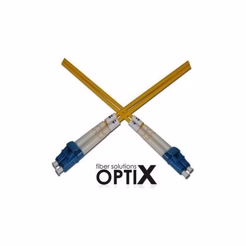 Optický duplex kabel 09/125, LC/LC, LSOH, (OS2), G657A, 0,5m