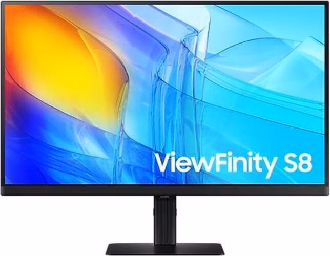 SAMSUNG MT LED LCD Monitor 27" ViewFinity S8 (S80D) IPS,3840×2160,350cd/m2,5ms,1000:1,DP,HDMI,3xUSB,Pivot,Height Adju.