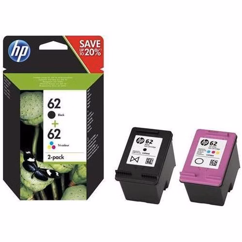 HP Ink Cartridge 62/Black/Color/200/165 stran/2-Pack