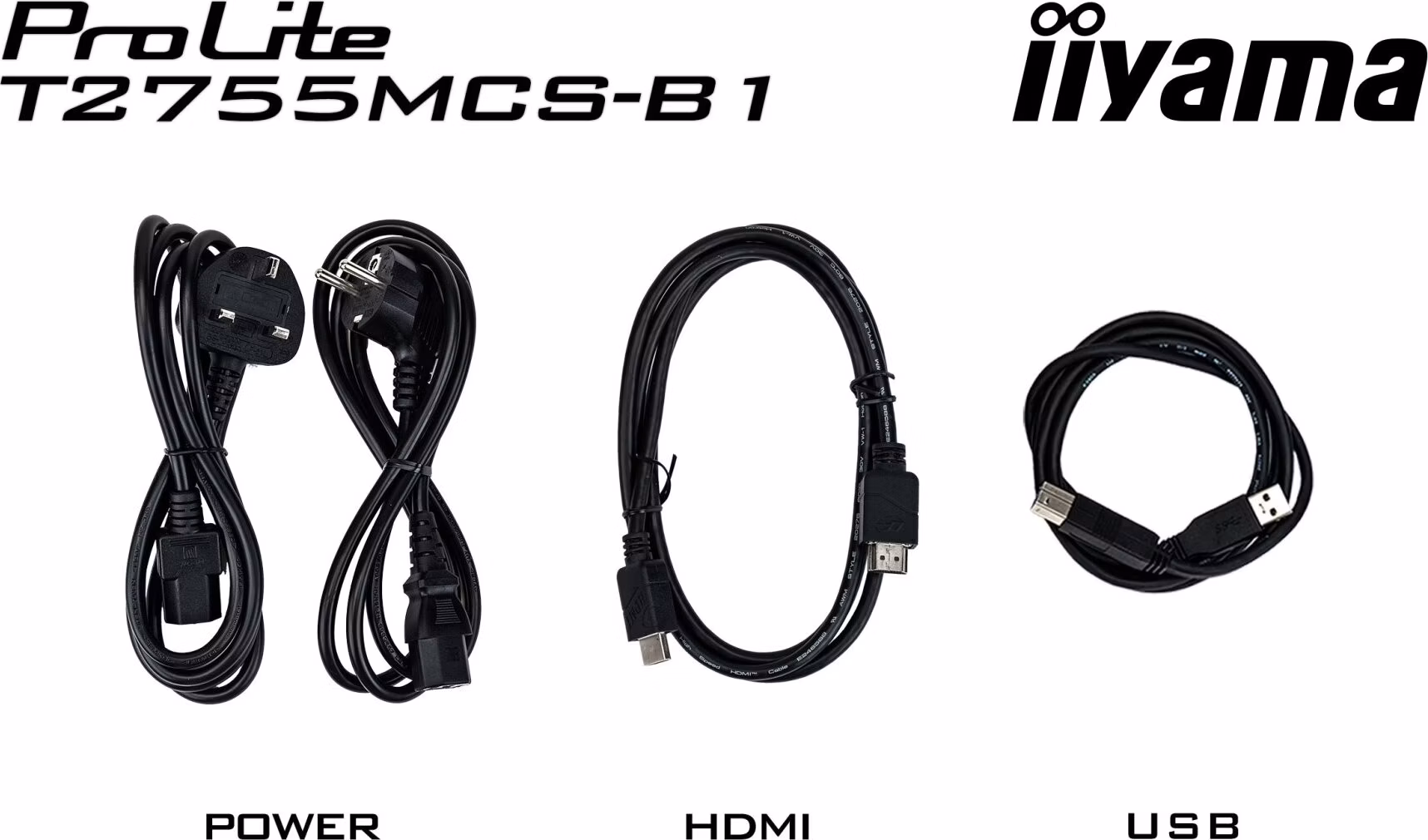 27" iiyama T2755MSC-B1: IPS, FHD, PCAP, Webcam