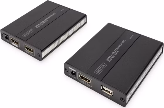 Digitus HDMI KVM Extender přes CAT 5 / 5a / 6 1080p, 60m, nízká latence