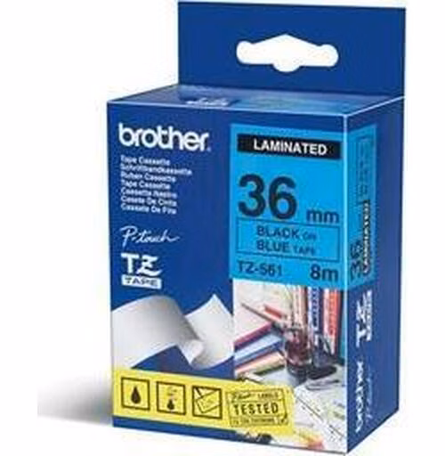 Brother - TZe-561 modrá / černá (36 mm)