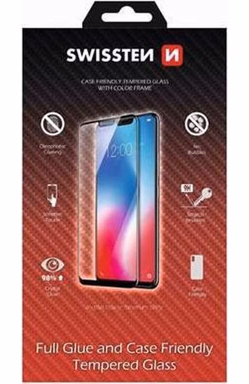 SWISSTEN OCHRANNÉ SKLO CASE FRIENDLY AMSUNG A405 GALAXY A40 ČERNÉ