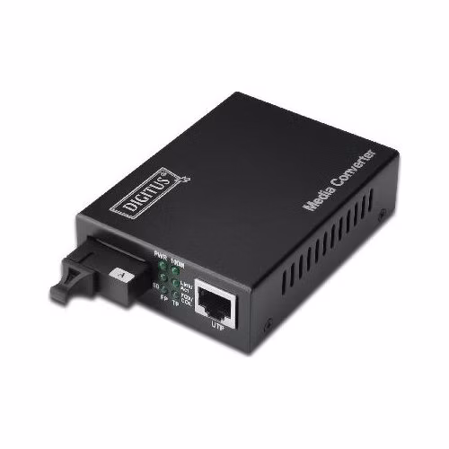 Digitus Media Converter, Singlemode, BiDi, WDM 10/100Base-TX to 100Base-FX, Tx1550nm / Rx1310nm SC connector, Up to 80km