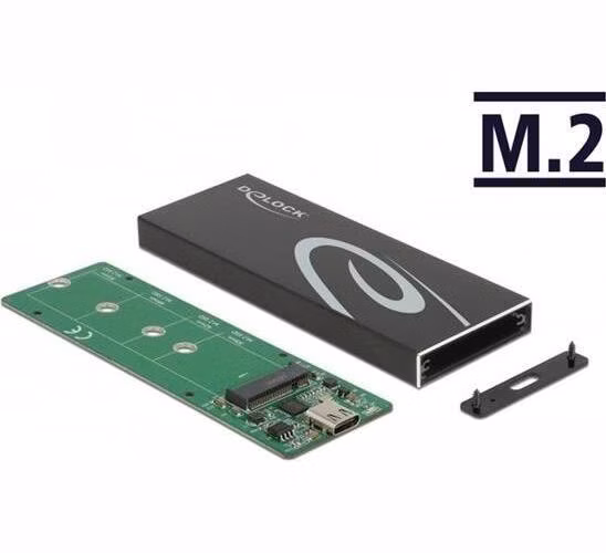 Delock Externí pouzdro pro M.2 SATA SSD se USB Type-C™ samice