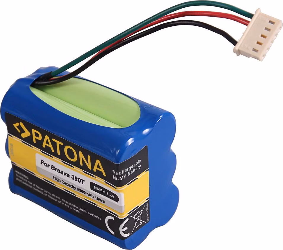 PATONA baterie pro robotický vysavač iRobot Braava 380T/390T 2500mAh, 7,2V Ni-Mh