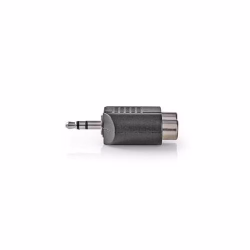 Nedis CAGB22940BK - Stereofonní audioadaptér | 3,5mm Zástrčka - 2x RCA Zásuvka | Černá barva
