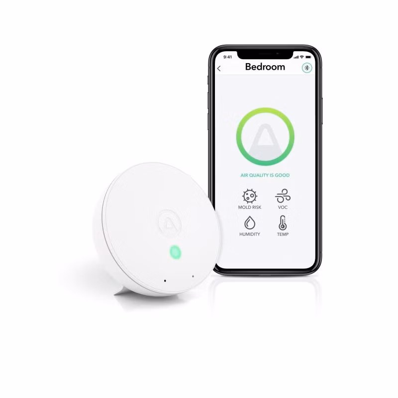 AirThings Wave mini - senzor kvality ovzdušia, vlhkosti, teploty a vzdušných chemikálií