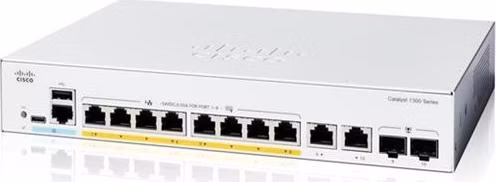 Cisco Catalyst switch C1300-8P-E-2G (8xGbE,2xGbE/SFP combo,8xPoE+,60W,fanless) - REFRESH