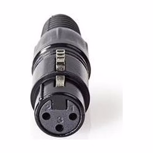 Nedis COTP15902BK - Konektor XLR | XLR 3pinová Zásuvka | Černá barva