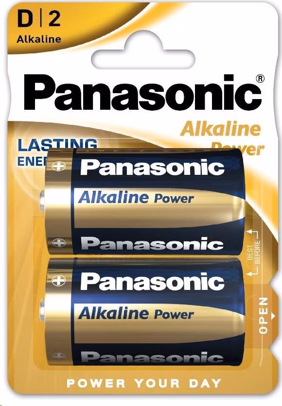 PANASONIC Alkalické baterie Alkaline Power LR20APB/2BP D 1,5V (Blistr 2ks)