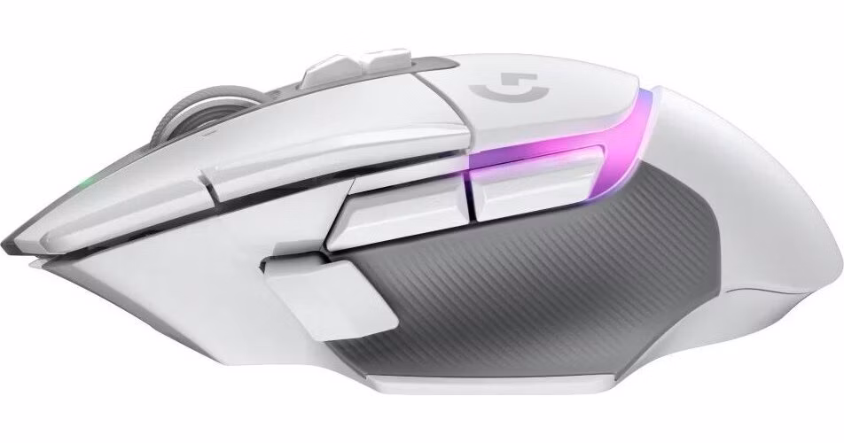Logitech G502 X PLUS - bezdrôtová herná myš - biela