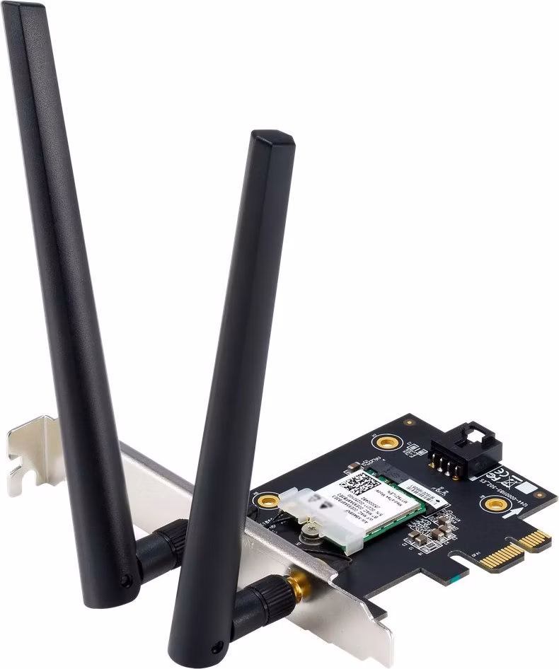 ASUS PCE-AXE5400 Wireless AXE5400 PCIe Wi-Fi 6E Adapter Card, Bluetooth 5.2