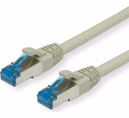 Value Patchkábel Cat6A, SFTP, LSOH, 1m, šedý