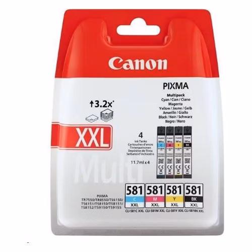 Canon cartridge CLI-581 C/M/Y/BK XXL multipack