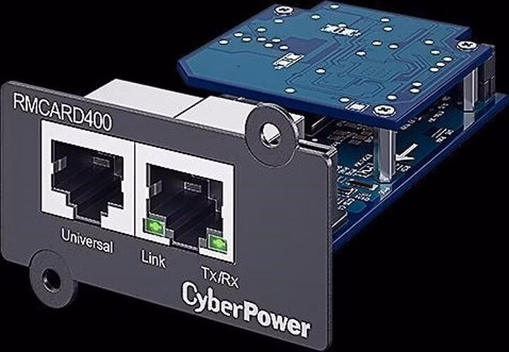 CyberPower SNMP 1GBit Expansion card s možností připojit senzor pro monitoring okolní