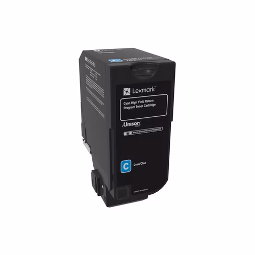 Lexmark CS725 Cyan High Yield Return Programme Toner Cartridge - 12 000 stran