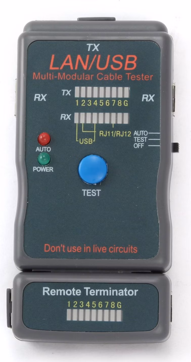 GEMBIRD Eth kabel tester NCT-2 pro RJ11-12,RG58,USB