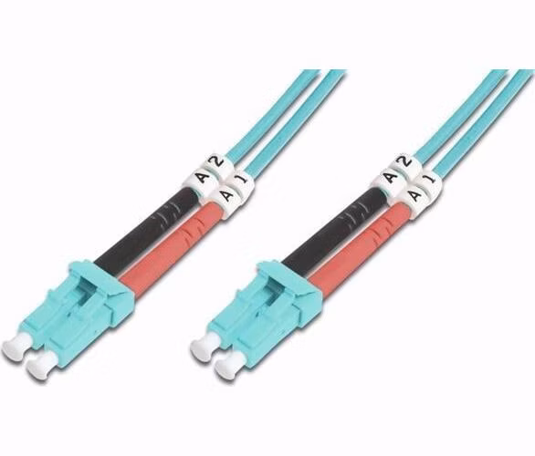 DIGITUS Fiber Optic Patch Cord, LC to LC, Multimode, OM3, 50/125 µ, Duplex Length 5m