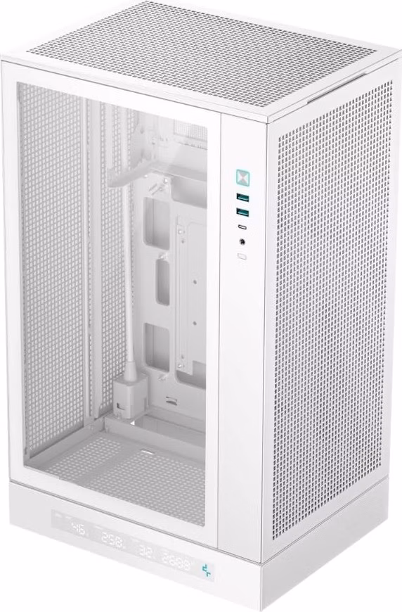 DEEPCOOL Case CH270 PLUS, mATX, Průhledná bočnice, bílá