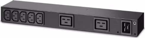 Rack PDU, Basic, 0U/1U, 100-240V/20A, 220-240V/16A, (7) C13, (2) C19