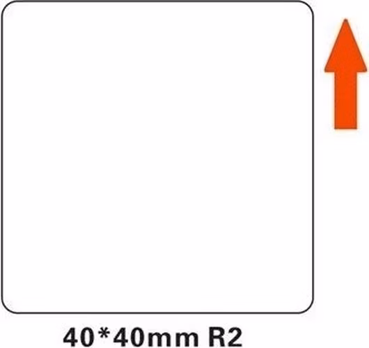Niimbot štítky R 40x40mm 180ks White pro B21, B21S, B3S, B1