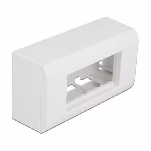 Delock Kryt pro povrchovou montáž pro moduly Easy 45, rozměr 152 x 82 mm, bílý