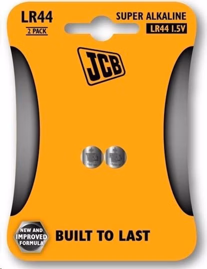 JCB alkalická baterie LR44, blistr 2 ks