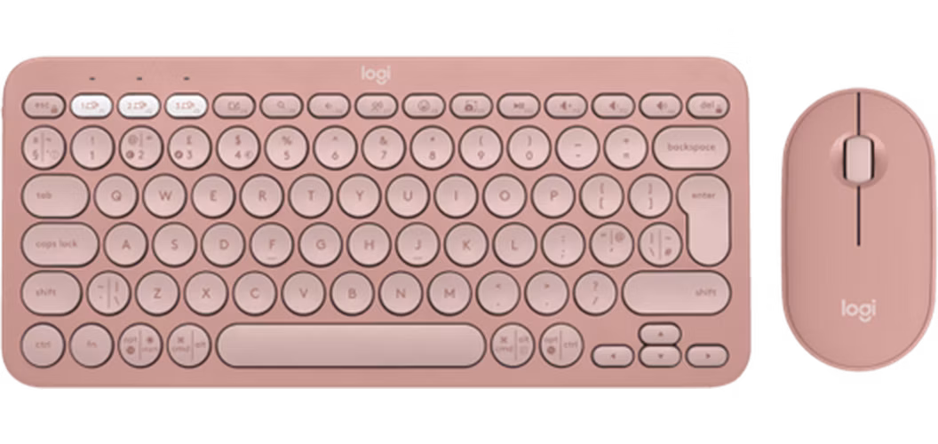 Logitech® Pebble 2 Combo - TONAL ROSE - US INT'L - 2.4GHZ/BT