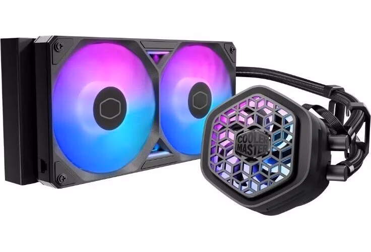 Cooler Master vodní chladič MasterLiquid Atmos II VRM 240, 2x120mm, LGA1851, AM5, černá