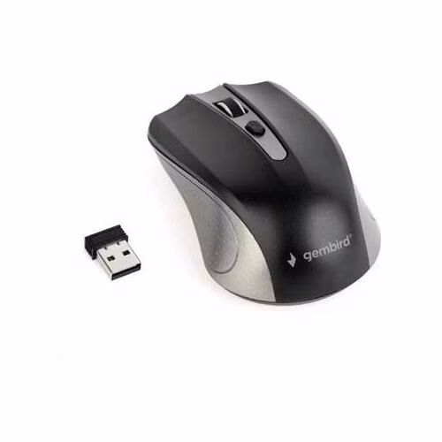 Gembird Myš MUSW-4B-04-GB, šedo-černá, bezdrátová, USB nano receiver
